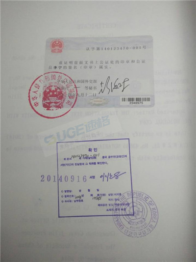 健康證使館認(rèn)證
